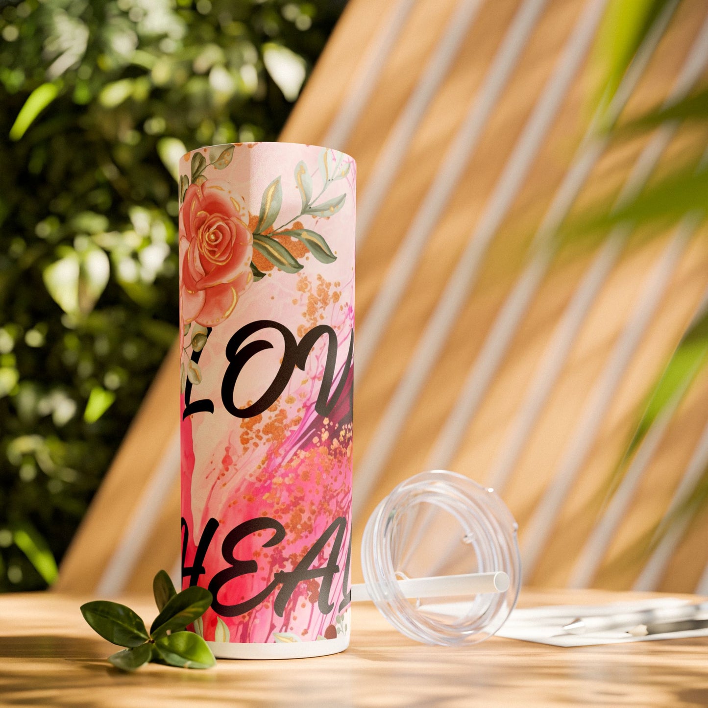 Skinny Tumbler with Straw, 20oz
