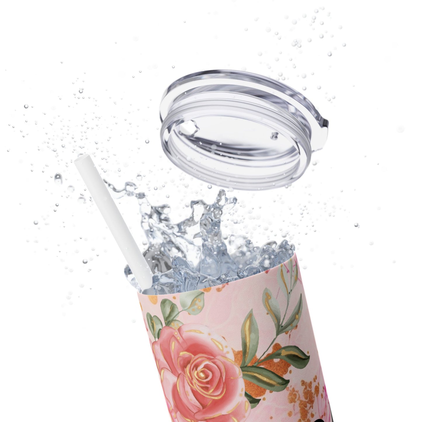 Skinny Tumbler with Straw, 20oz