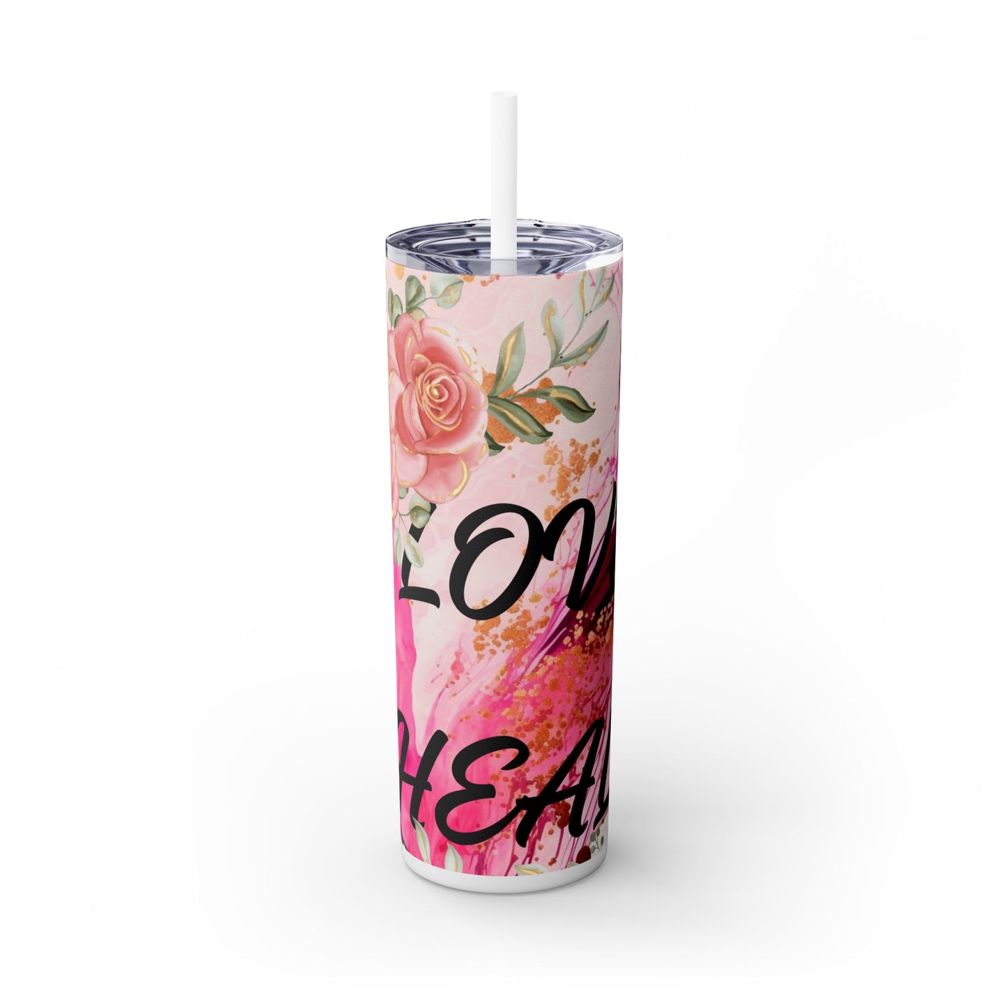 Skinny Tumbler with Straw, 20oz