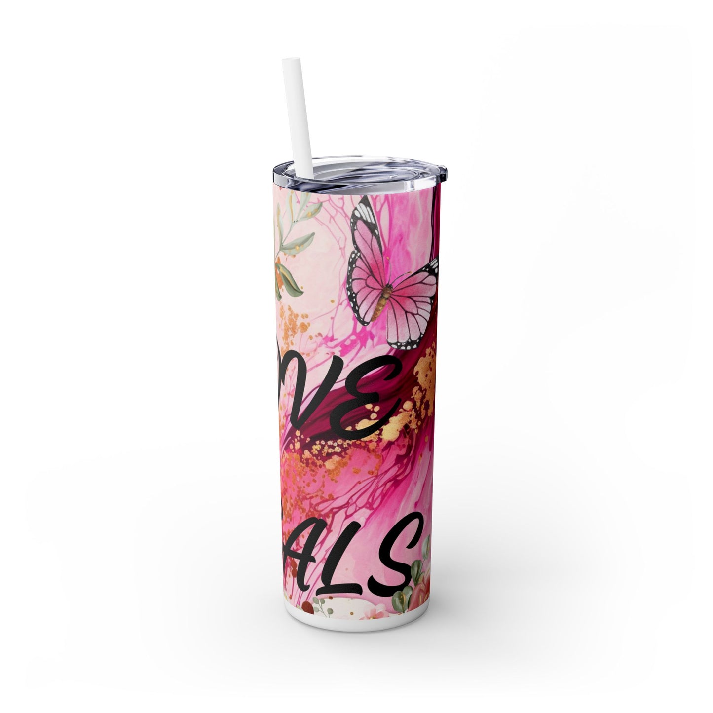 Skinny Tumbler with Straw, 20oz