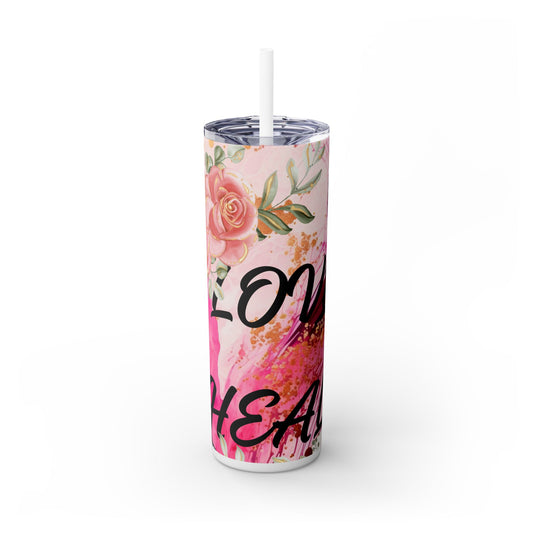 Skinny Tumbler with Straw, 20oz