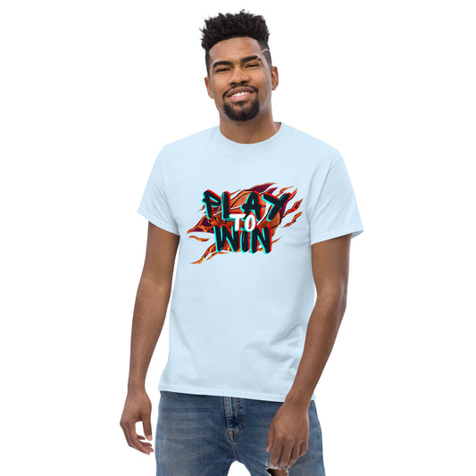 Play to win Men's classic tee  men's fashion, classic tee, premium quality, versatile design, empowerment, motivational apparel, men's clothing, comfortable fit, timeless style, victory mindset, entrepreneur attire, athletic wear, .