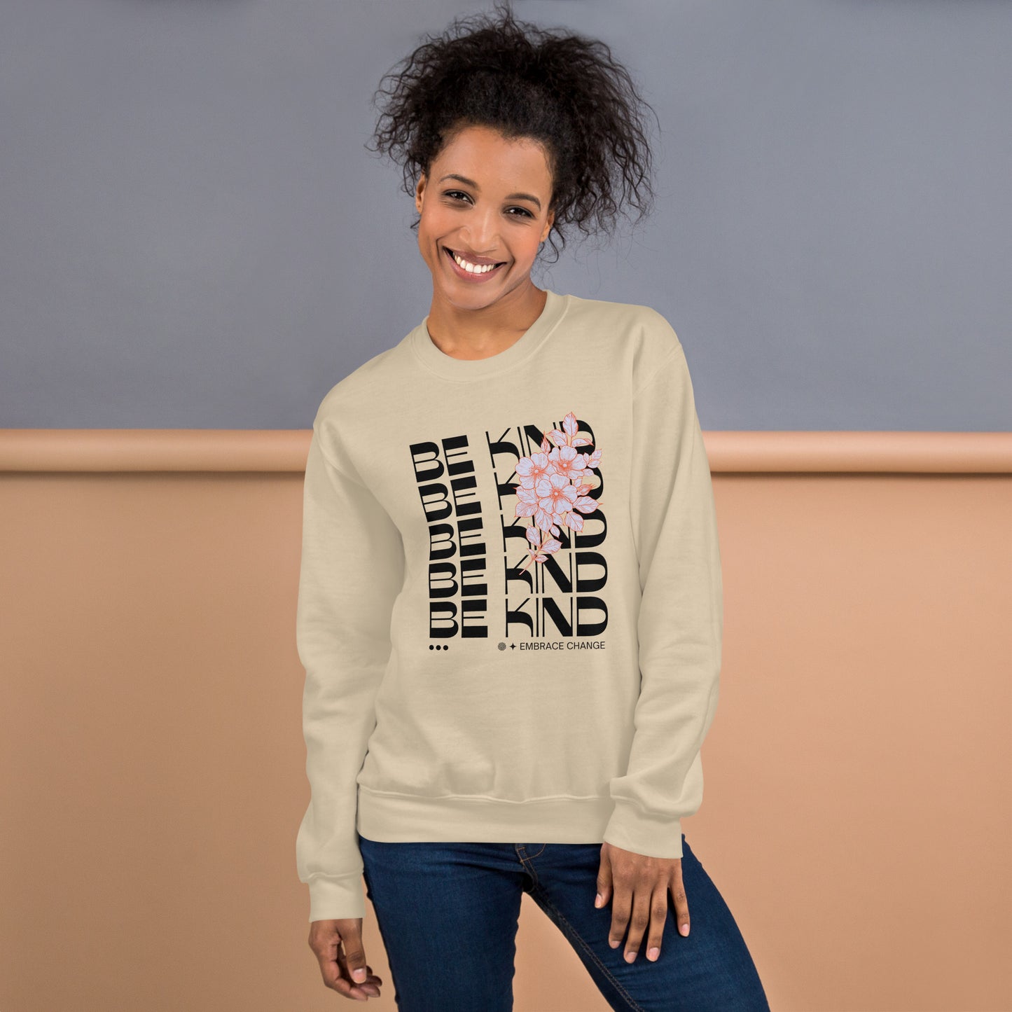 Be kind Unisex Sweatshirt  Unisex Sweatshirt, Kindness Apparel, Motivational Clothing, Comfortable Sweatshirt, Inspirational Apparel, Positive Vibes Sweatshirt, Empowerment Clothing, Confidence Booster, Cozy Activewear, Statement Sweatshirt