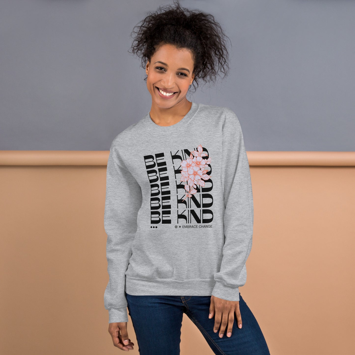 Be kind Unisex Sweatshirt  Unisex Sweatshirt, Kindness Apparel, Motivational Clothing, Comfortable Sweatshirt, Inspirational Apparel, Positive Vibes Sweatshirt, Empowerment Clothing, Confidence Booster, Cozy Activewear, Statement Sweatshirt