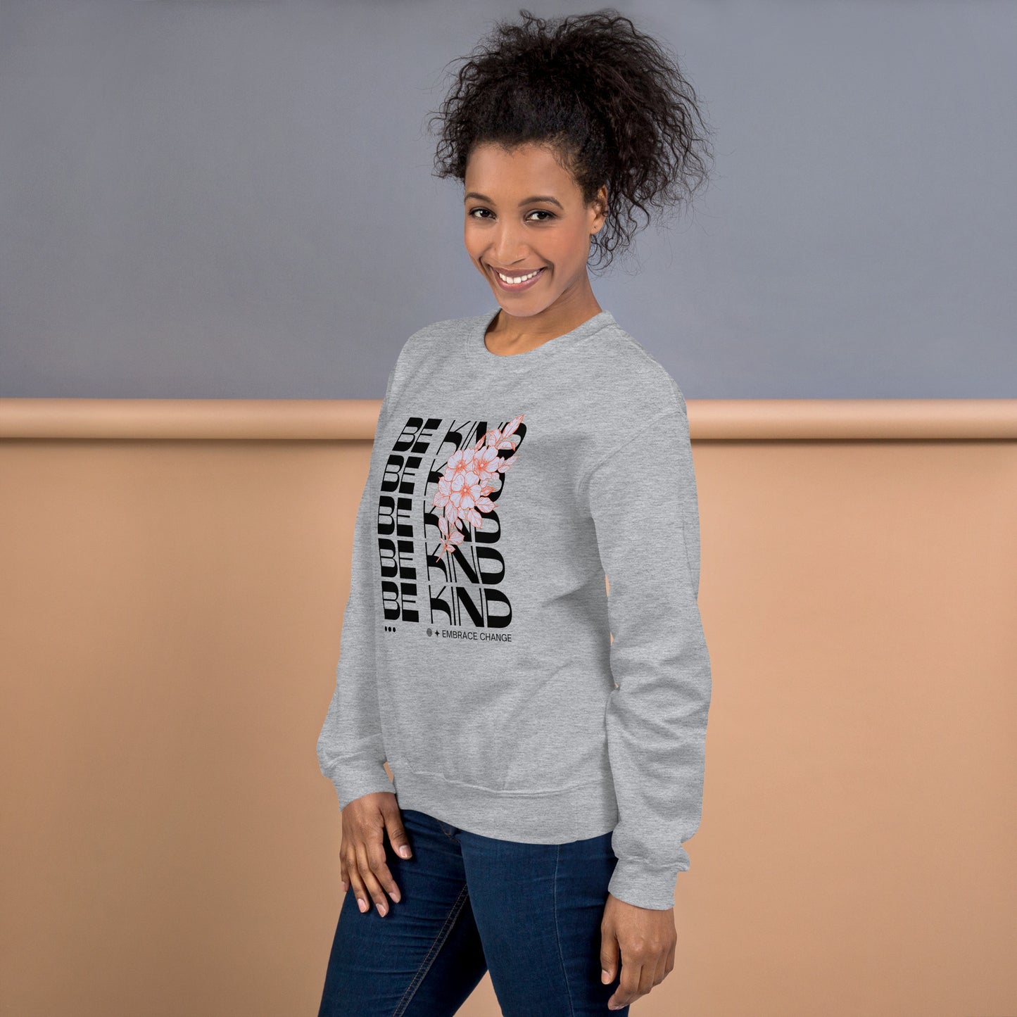 Be kind Unisex Sweatshirt  Unisex Sweatshirt, Kindness Apparel, Motivational Clothing, Comfortable Sweatshirt, Inspirational Apparel, Positive Vibes Sweatshirt, Empowerment Clothing, Confidence Booster, Cozy Activewear, Statement Sweatshirt