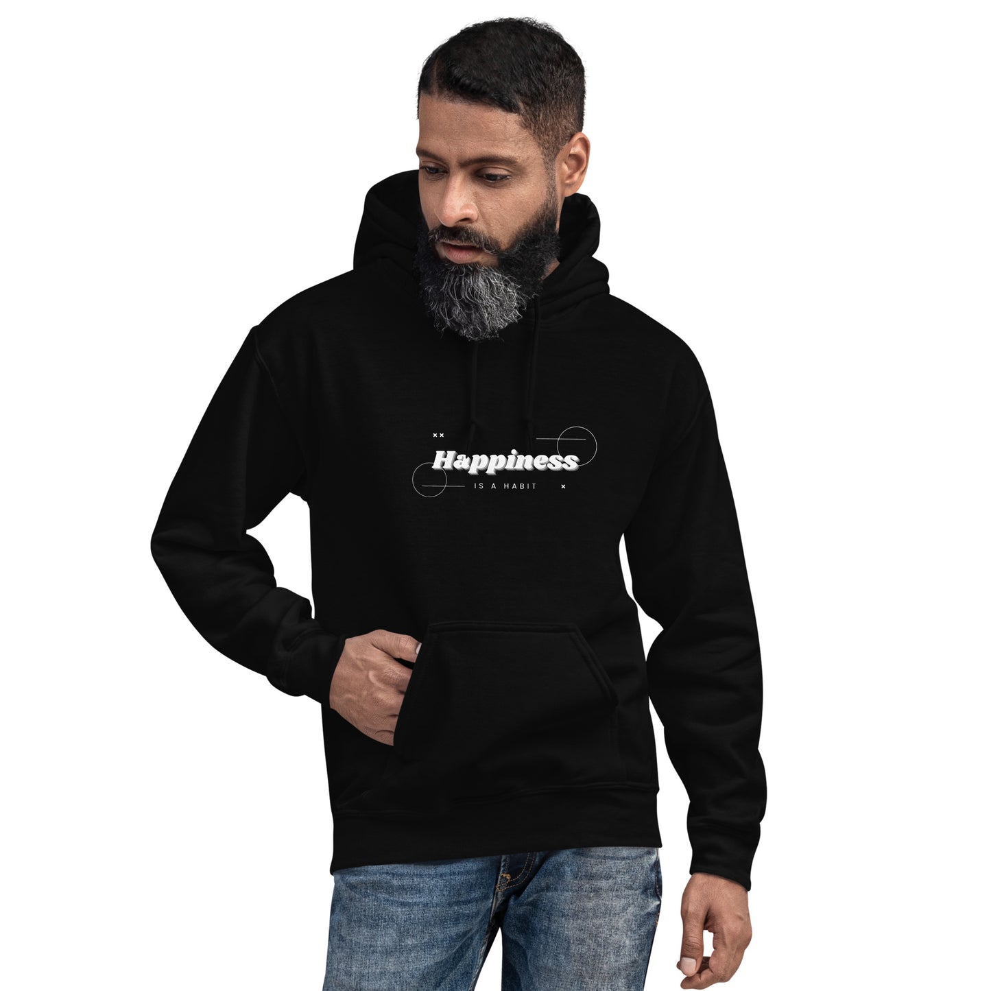 Happiness is a habit Unisex Hoodie  Unisex Hoodie, Joyful Apparel, Motivational Clothing, Comfortable Hoodie, Inspirational Apparel, Positive Vibes Hoodie, Empowerment Clothing, Confidence Booster, Cozy Activewear, Statement Hoodie, Inspirational Fashion