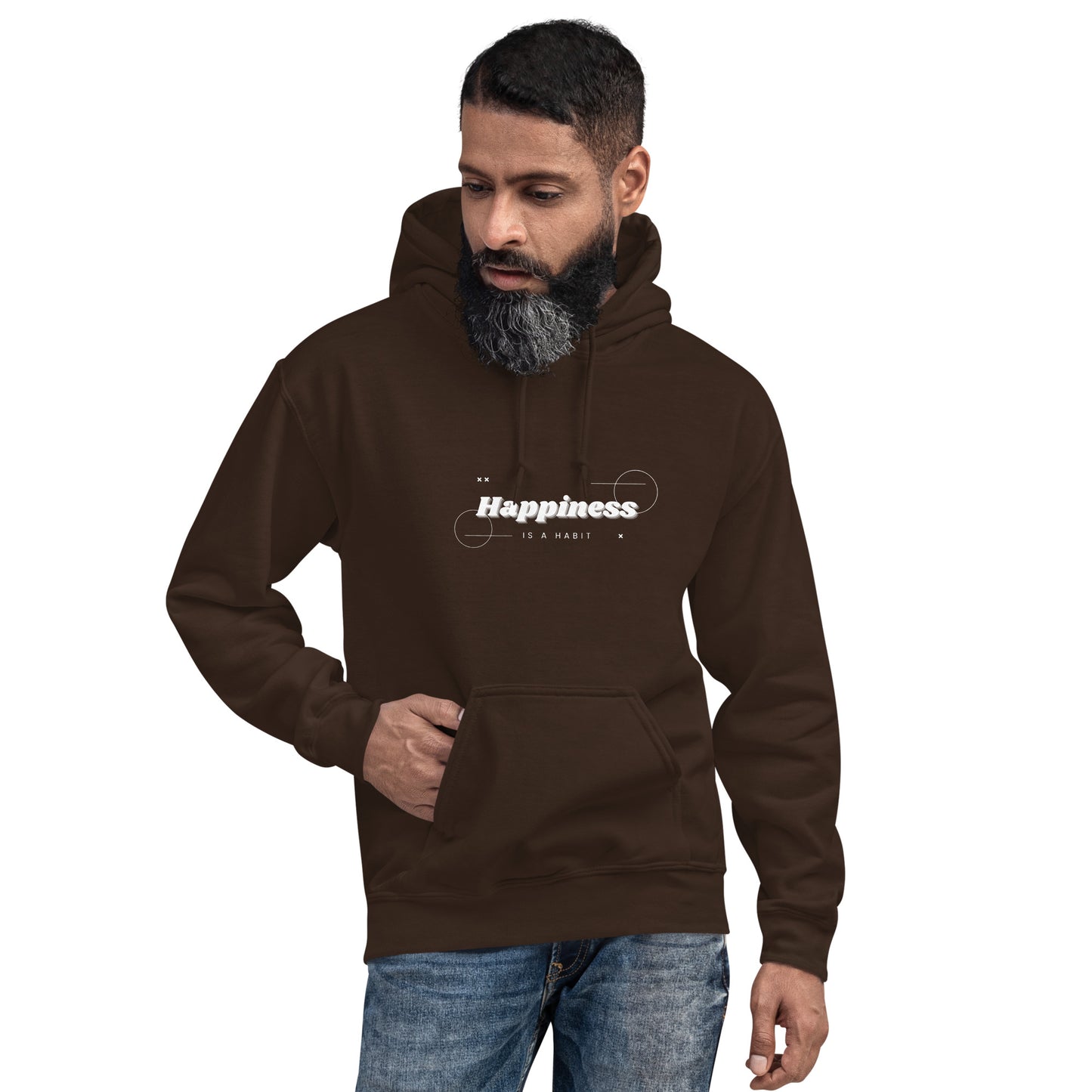 Happiness is a habit Unisex Hoodie  Unisex Hoodie, Joyful Apparel, Motivational Clothing, Comfortable Hoodie, Inspirational Apparel, Positive Vibes Hoodie, Empowerment Clothing, Confidence Booster, Cozy Activewear, Statement Hoodie, Inspirational Fashion