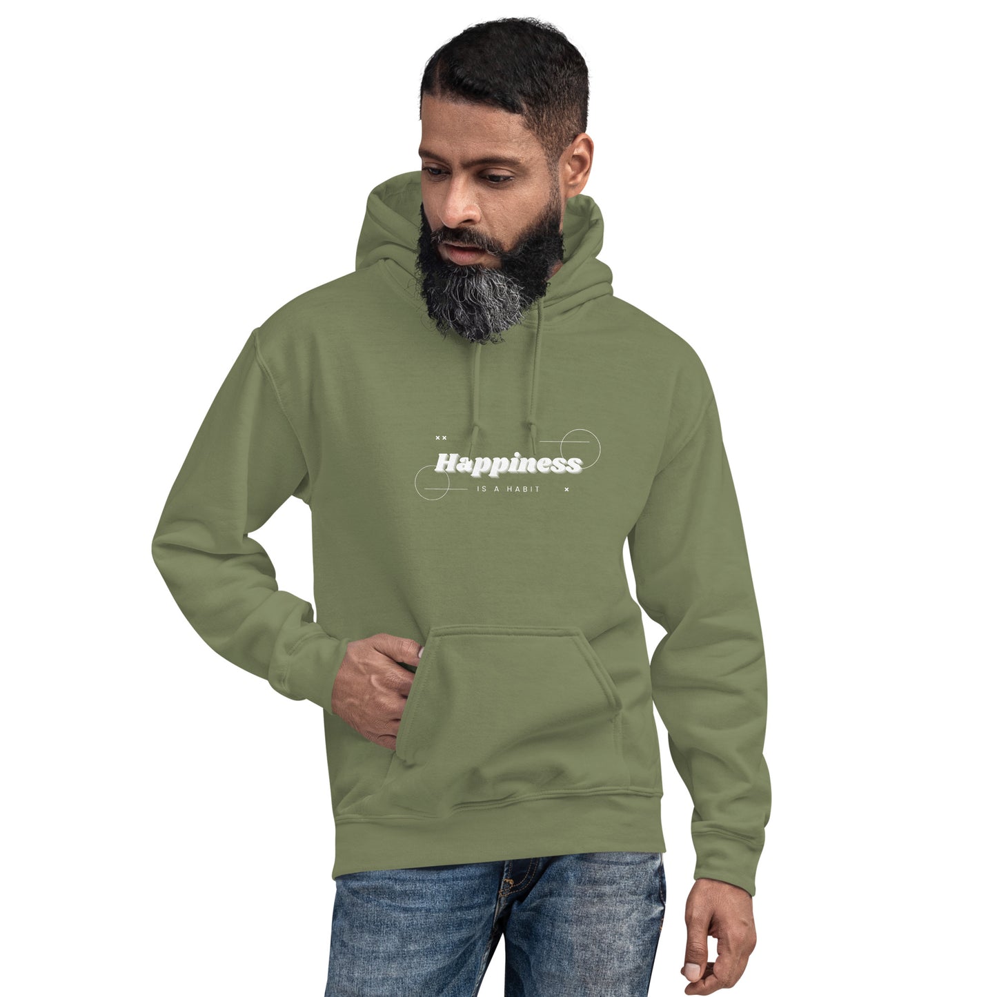 Happiness is a habit Unisex Hoodie  Unisex Hoodie, Joyful Apparel, Motivational Clothing, Comfortable Hoodie, Inspirational Apparel, Positive Vibes Hoodie, Empowerment Clothing, Confidence Booster, Cozy Activewear, Statement Hoodie, Inspirational Fashion