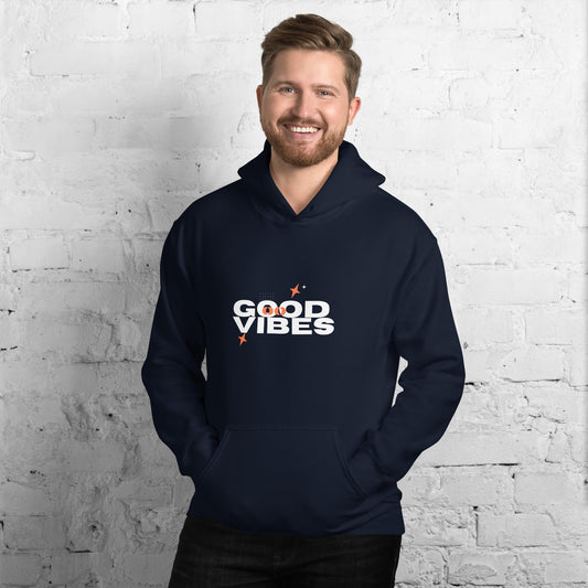 Good vibes Unisex Hoodie Unisex Hoodie, Positive Apparel, Motivational Clothing, Comfortable Hoodie, Inspirational Apparel, Optimistic Hoodie, Empowerment Clothing, Confidence Booster, Cozy Activewear, Statement Hoodie, Inspirational Fashion,